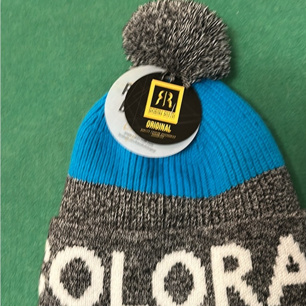 Robin Ruth Blue and Gray Colorado Beanie